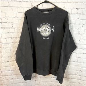 Vintage HARD ROCK CAFE PULL OVER SWEATSHIRT size L